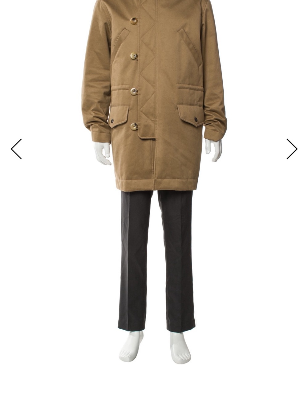 A.P.C. Brown Hooded Parka Coat